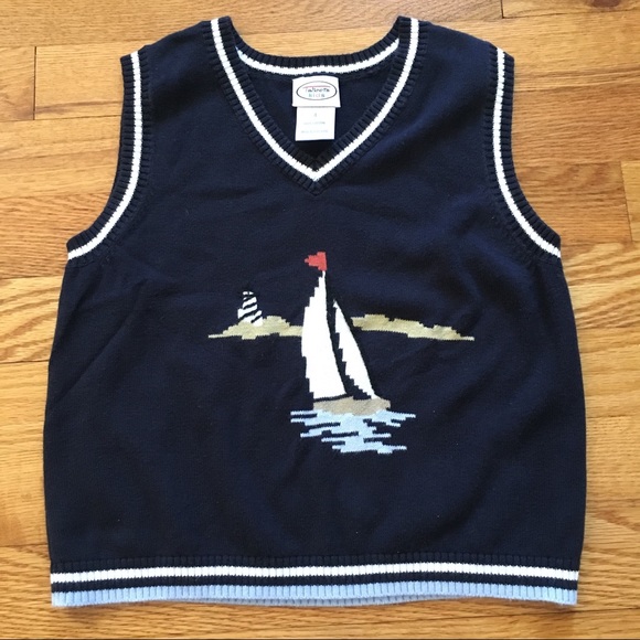 graphic sweater vest